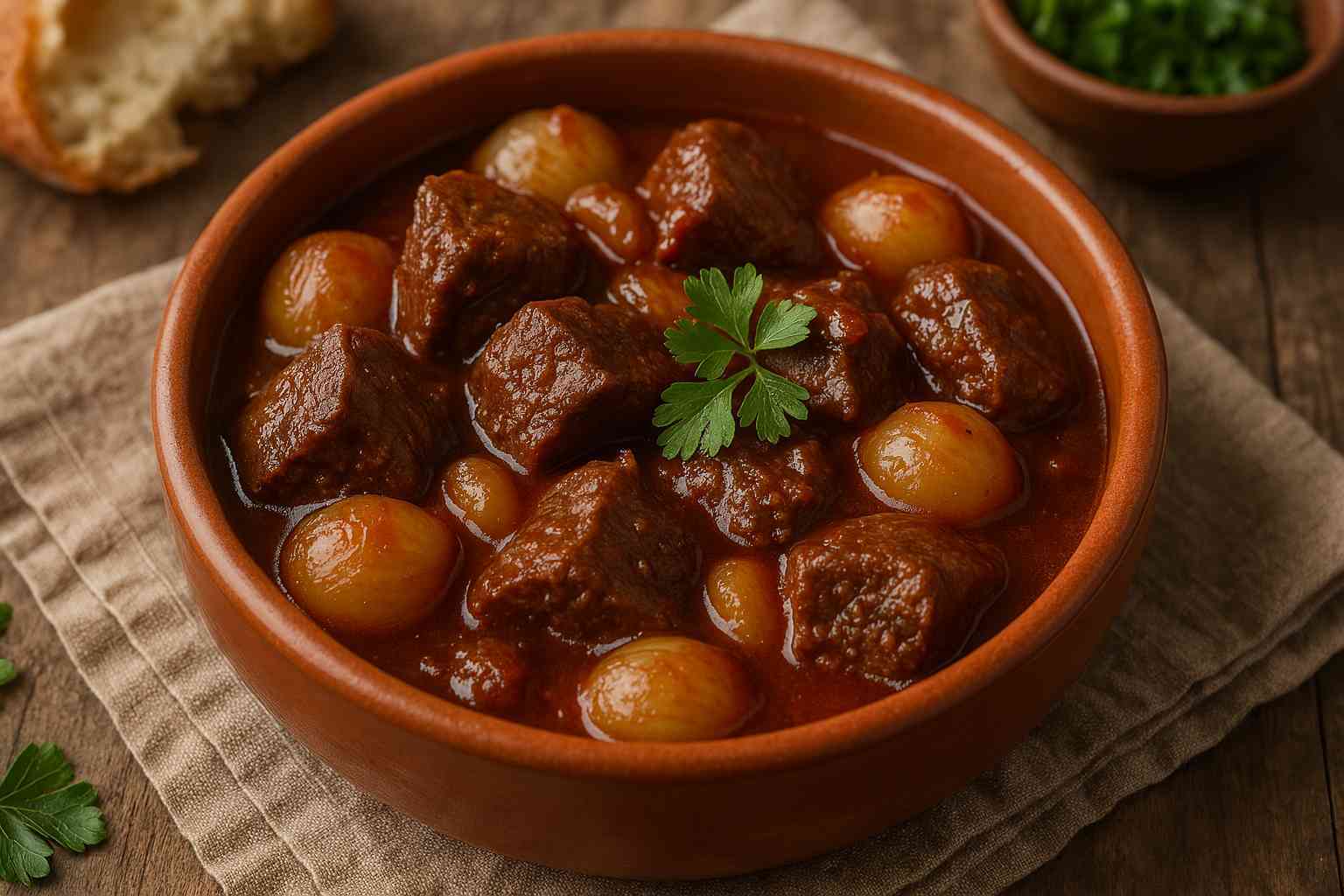 Beef Stifado Recipe (Traditional Greek Beef Stew)